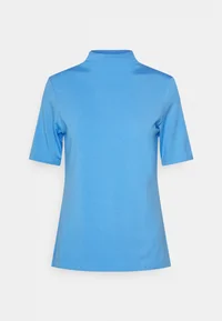 Sky Blue Mock-Neck Top