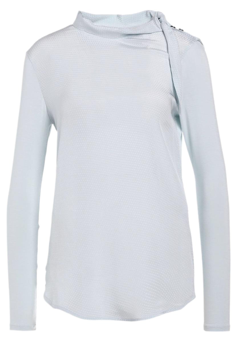 Ice Blue Asymmetric Neck Top