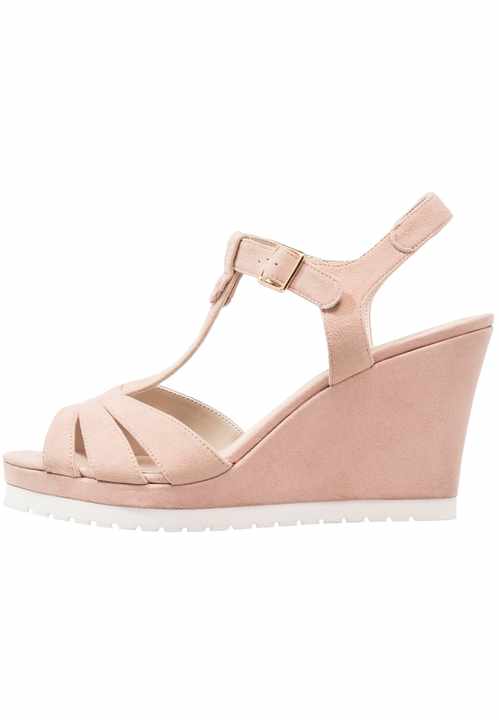 Nude Wedge Sandals