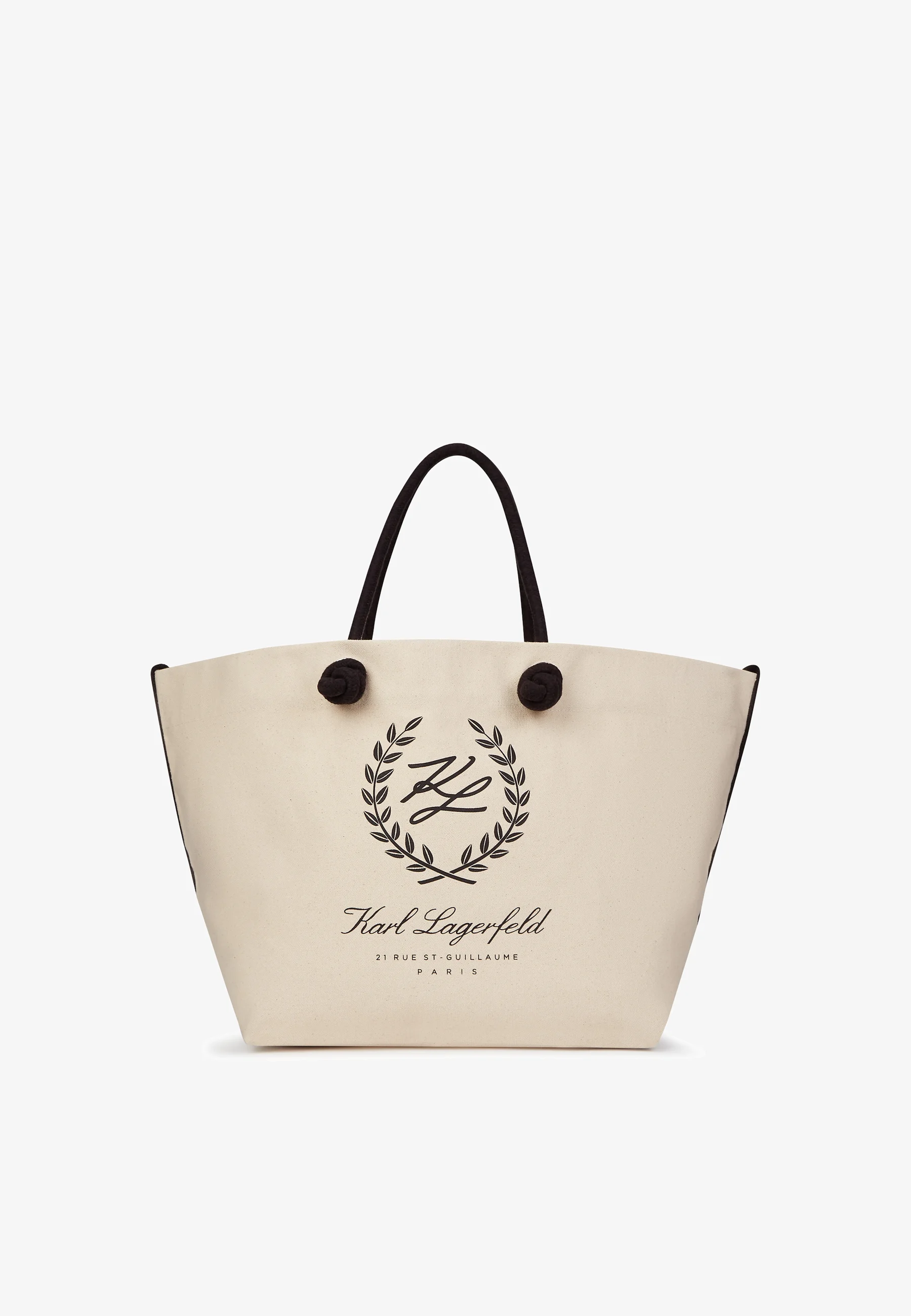 KL Cream Canvas Tote