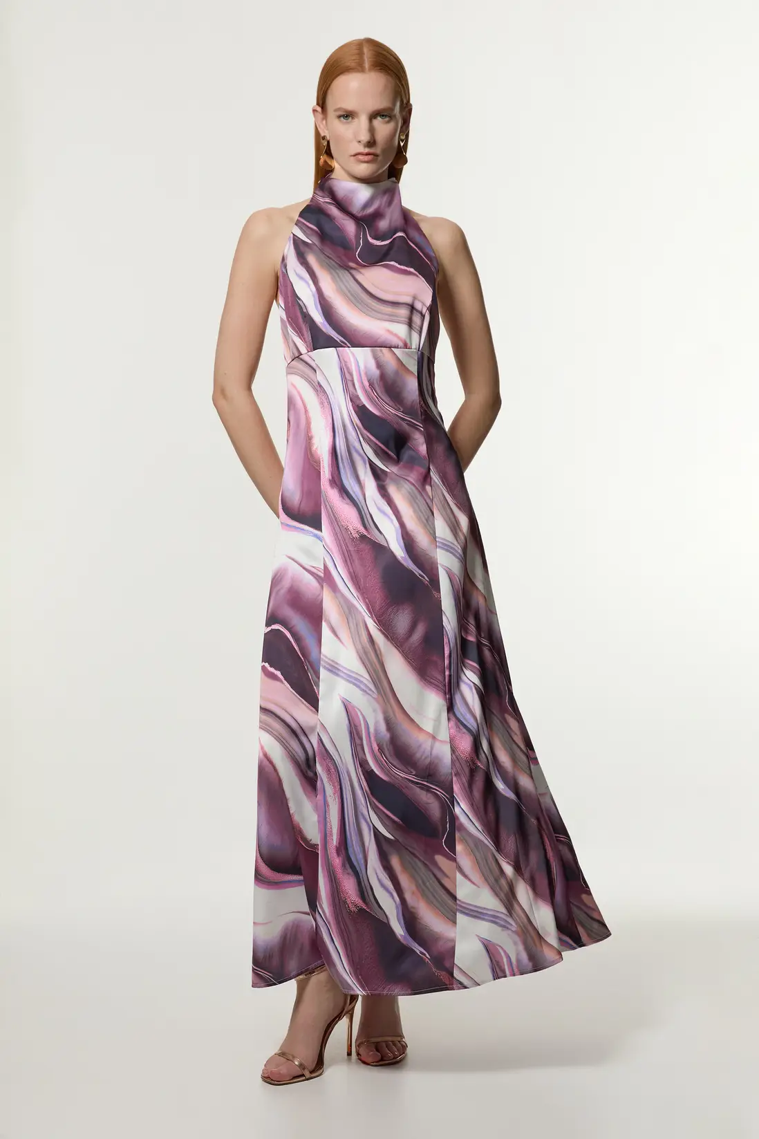 Marble Halter Maxi